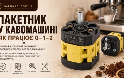 Пакетник кавомашини 0–1–2: принцип роботи, перевірка та несправності