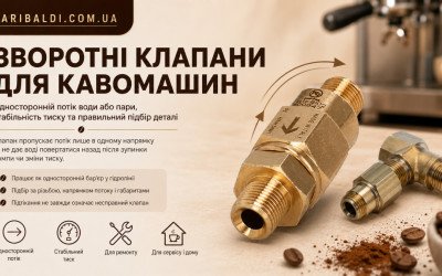 Для чого потрібен зворотний клапан у кавомашині
