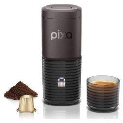 Pixapresso Wacaco - кофеварка на аккумуляторе, молотый кофе и капсулы Nespr... Pixapresso Wacaco - кофеварка на аккумуляторе, молотый кофе и капсулы Nespr...
