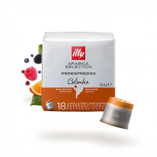 Кофе в капсулах Illy Colombia, 18 капсул iperEspresso Кофе в капсулах Illy Colombia, 18 капсул iperEspresso