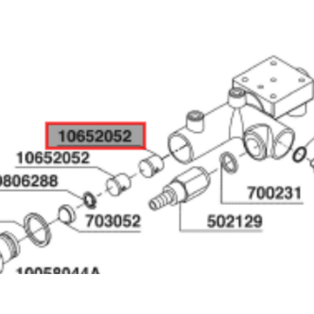 Клапан обратный DW10 DN6 Non-return valve для кофемашины Клапан обратный DW10 DN6 Non-return valve для кофемашины