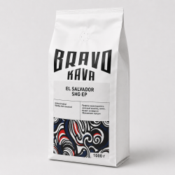 Кава в зернах Bravo Kava El Salvador SHG EP, 100% арабіка, 1 кг Кава в зернах Bravo Kava El Salvador SHG EP, 100% арабіка, 1 кг