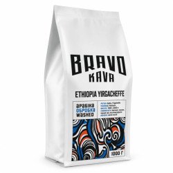 Кава в зернах Bravo Kava Ethiopia Yirgacheffe, 100% арабіка, 1 кг