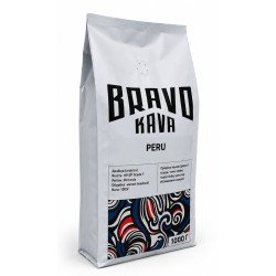 Кава в зернах Bravo Kava Peru HB, 100% арабіка, 1 кг