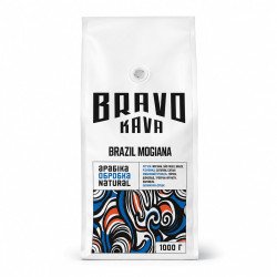 Кава в зернах Bravo Kava Brasil Mogiana, 100% арабіка, 1 кг