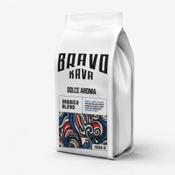 Кава в зернах Bravo Kava Dolce Aroma, купаж 100% арабіки, 1 кг