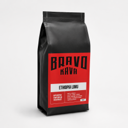 Кава в зернах Bravo Kava Ethiopia Limu, 100% арабіка, 1 кг