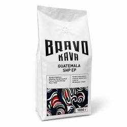 Кава в зернах Bravo Kava Guatemala SHP EP Huehuetenango, 100% арабіка, 1 кг