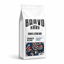 Кава в зернах Bravo Kava Bravo Latino Mix, купаж 100% арабіки, 1 кг