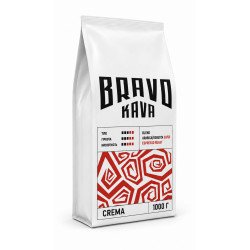 Кава в зернах Bravo Kava Crema 50/50, арабіка/робуста, 1 кг