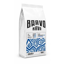 Кава в зернах Bravo Kava ENERGY 70/30, арабіка/робуста, 1 кг