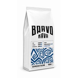 Кофе в зернах Bravo Kava Espresso Blend 50/50, арабика/робуста, 1 кг