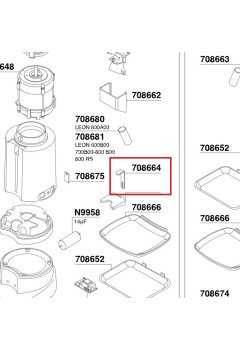 Вилка портафильтра - для CEADO LEON SERIES 700D A00 - 800D A00 - 800D RS