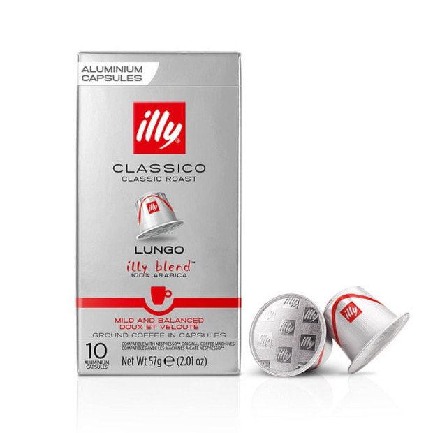 Кава у капсулах Illy Classico Lungo, 10 капсул Nespresso