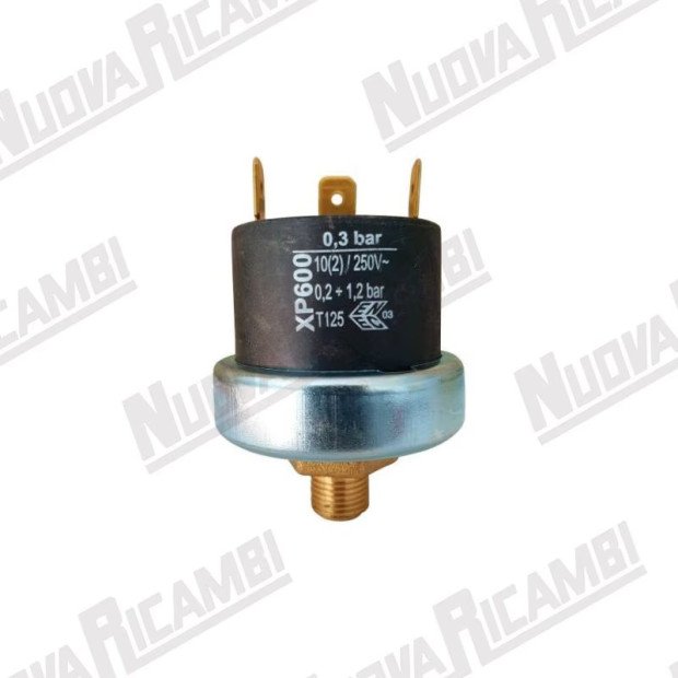 Реле тиску MATER XP600 - G 1/4НР - 10А - 250VAC - 1,3 бар - T. 125° Реле тиску MATER XP600 - G 1/4НР - 10А - 250VAC - 1,3 бар - T. 125°-300074