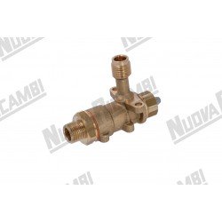 Кран для кофемашины на пар/воду - 3/8-3/8 - SACOME CONTI (XEOS / TWIN STAR)