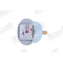 Манометр двойной для кофемашины Brasilia Century, 0-3/15 бар, соединение 1/8"M плоское, рамка Ø 70мм, корпус Ø 58мм (Артикул: 400737)
