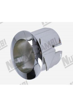 Срібна овальна опора кнопки - Ø 17x13мм - отвір 21x17мм - для BFC/ FIAMMA RST/ BRASILIA/ ROYAL