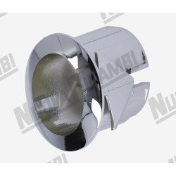 Срібна овальна опора кнопки - Ø 17x13мм - отвір 21x17мм