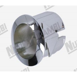 Серебряная овальная опора кнопки - Ø 17x13мм - отверстие 21x17мм - для BFC/ FIAMMA RST/ BRASILIA/ ROYAL