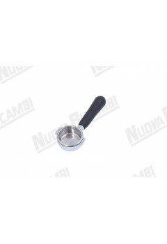 Бездонний портафільтр з ручкою "NR" M12 та фільтром (корзиною) 21гр для BRUGNETTI/BFC/ECM/ELEKTRA/EXPOBAR/LA SCALA/LA MARZOCCO/SANREMO/SV ITALIA/VIBIEMME/WEGA
