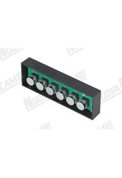 Хромована сенсорна панель 6 кнопок - 1 LED для VBM CUBO-REPLICA