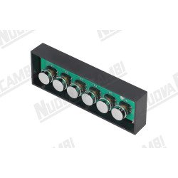 Хромована сенсорна панель 6 кнопок - 1 LED для VBM CUBO-REPLICA