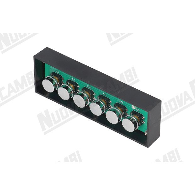 Хромована сенсорна панель 6 кнопок - 1 LED для VBM CUBO-REPLICA Хромована сенсорна панель 6 кнопок - 1 LED для VBM CUBO-REPLICA-460218