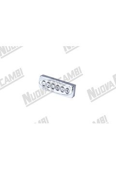 Сенсорна панель 6 кнопок, 6 LED, хромована, для BFC LIRA, 16 контактів (9.9.07.75G)