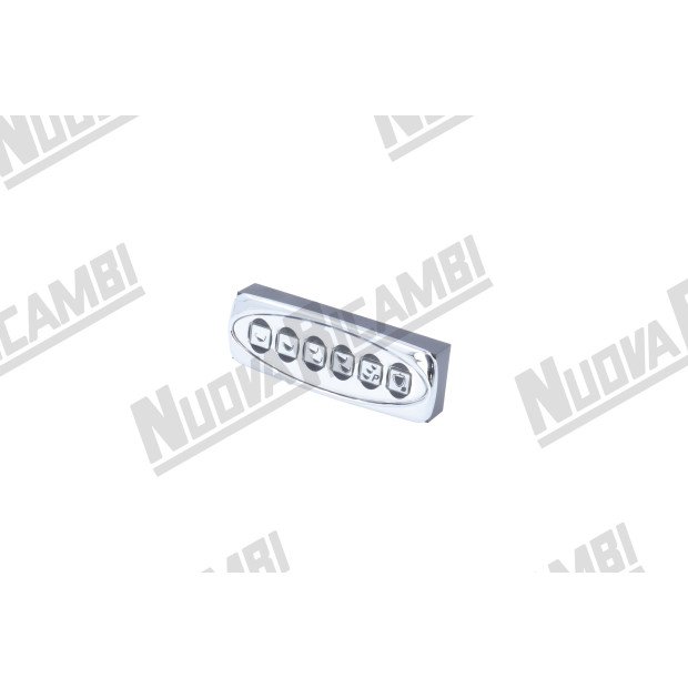 Сенсорна панель 6 кнопок, 6 LED, хромована, для BFC LIRA, 16 контактів (9.9.07.75G) Сенсорна панель 6 кнопок, 6 LED, хромована, для BFC LIRA, 16 контактів (9.9.07.75G)-503025