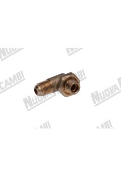 Угловой фитинг уровня - G 1/4НР - 1/4НР под хомут для EXPOBAR/ BIANCHI/ FAEMA