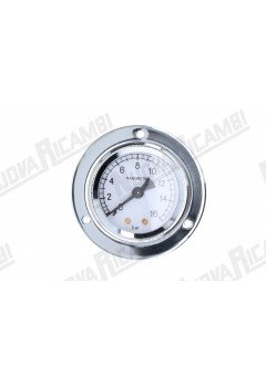 Манометр помпи для кавомашини Faema E61, 0-16 бар, з'єднання 1/8"M пласке, рамка Ø 71мм, корпус Ø 52мм (Артикул: 522427)