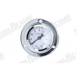 Манометр помпы для кофемашины Faema E61, 0-16 бар, соединение 1/8"M плоское, рамка Ø 71мм, корпус Ø 52мм (Артикул: 522427)