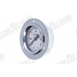 Манометр бойлера для кофемашины Faema E61, 0-3 бар, соединение 1/8"M плоское, рамка Ø 71мм, корпус Ø 52мм (Артикул: 522990)