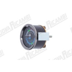 Манометр подвійний для кавомашини ECM, 0-3/15 бар, з'єднання 1/8"M пласке, рамка Ø 65мм, корпус Ø 60мм (Артикул: 560076)