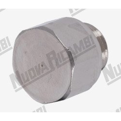 Хромована заглушка жиклера головки групи - M16 - вис. 22мм - шестигранник 2...
