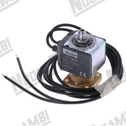 Электромагнитный клапан PARKER 3-ходовой V115/50-60 - 9Вт - отверстие Ø 1,5 - 20 бар - рубиновое уплотнение - дренаж 1/8 с катушкой с проводом