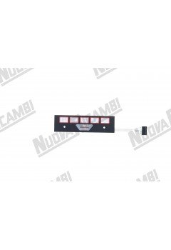 Мембрана панели кнопок для FAEMA E98/A RESTYLING/CIMBALI M27, 176X49 мм, плоская, 8 контактов