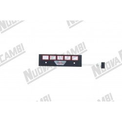 Мембрана панели кнопок для FAEMA E98/A RESTYLING/CIMBALI M27, 176X49 мм, плоская, 8 контактов