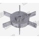 Нижняя звездочка дозатора молотого кофе - Ø 105мм - для HEYCAFE HC600-601021