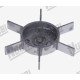 Нижняя звездочка дозатора молотого кофе - Ø 105мм - для HEYCAFE HC600-601021