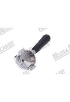 Портафильтр "NR" из нержавеющей стали на 1 чашку - угловой 15° - ручка "NR" M12 - соединение носика 3/8 - для AURORA/ BFC/ ECM/ ELEKTRA/ LA SCALA/ SANREMO/ SV ITALIA/ WEGA