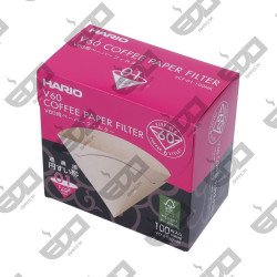 Конічні паперові фільтри - коричневі екологічні - "HARIO V60" для крапельниці 01 (100 шт)