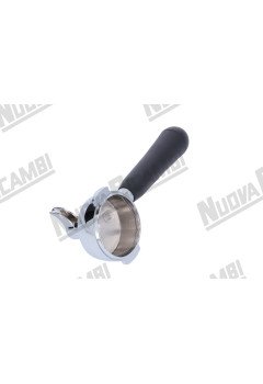 Портафильтр "NR" на 1 чашку - с ручкой "NR" M12 - носик 3/8 - пружина фиксации фильтра - для FAEMA/ BRUGNETTI/ BRASILIA B61/ EXPOBAR