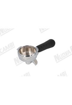 Портафильтр угловой 15° на 2 чашки с ручкой "NR" M10 - соединение носика 3/8 с пружиной фиксации фильтра для AURORA/ BFC/ ECM/ ELEKTRA/ LA SCALA/ SANREMO/ SV ITALIA/ WEGA