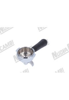Портафильтр "NR" на 2 чашки - угловой 15° - с ручкой "NR" M10 - носик M16x1 - пружина фиксации фильтра - для FAEMA DUE/ E91/ E92/ E97/ E98