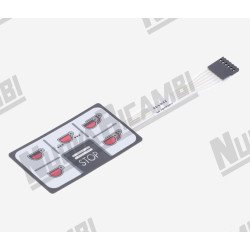 Мембрана сенсорної панелі 6 кнопок - 5 LED - 6 контактів