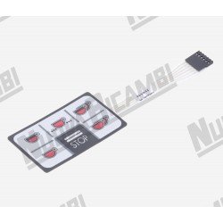 Мембрана сенсорної панелі 6 кнопок - 5 LED - 6 контактів - для FAEMA DUE/ SMART A.