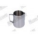 Молочник із нержавіючої сталі Edo Barista - 1000 мл Молочник із нержавіючої сталі Edo Barista - 1000 мл