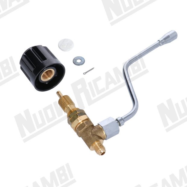 Клапан с хромированной паровой трубкой и ручкой NR в сборе для BRUGNETTI/ VICTORIA ARDUINO-620427
